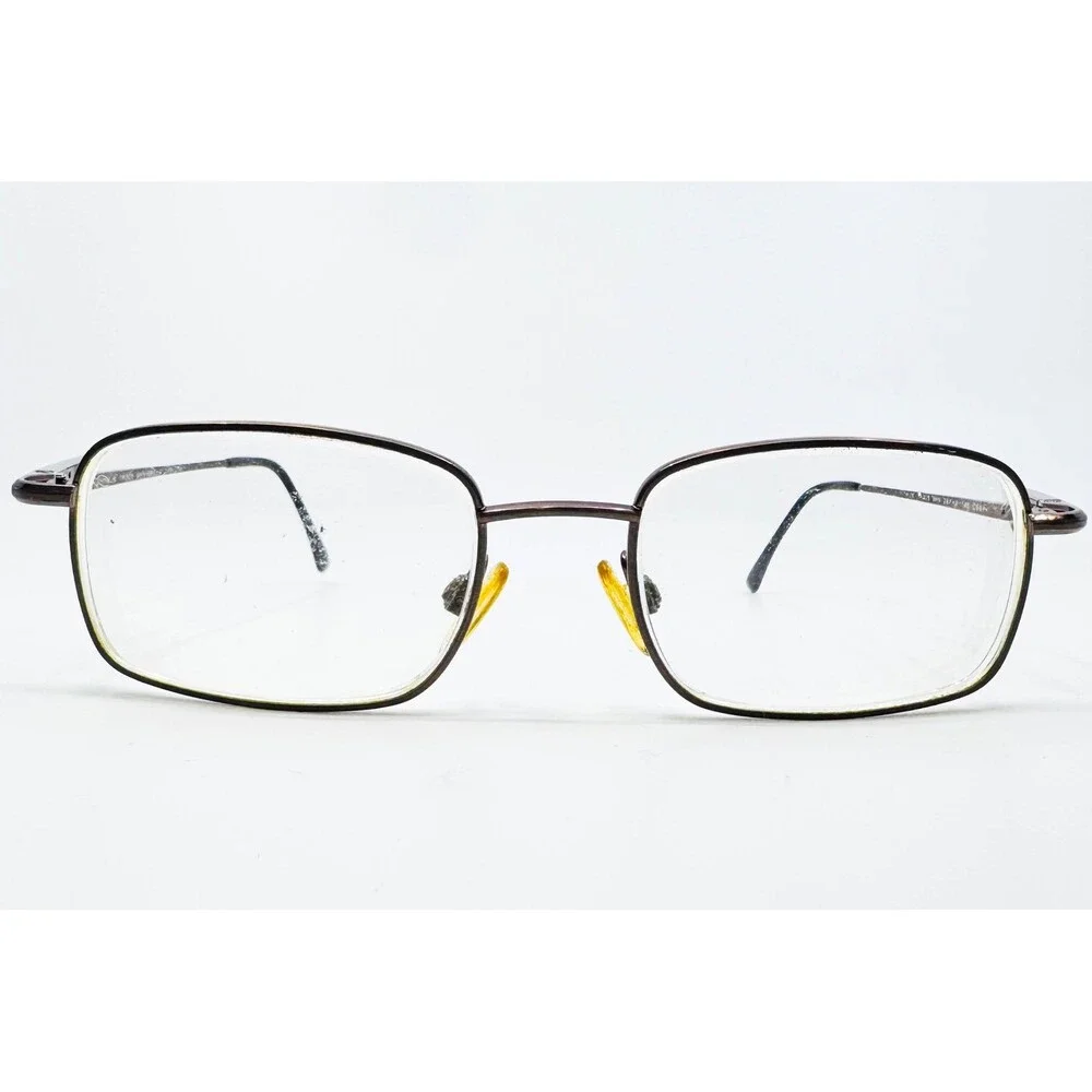 Titmus TR305 Eyeglasses Mens Brown Z87-2 Metal Rectangle Frames 50-18-145